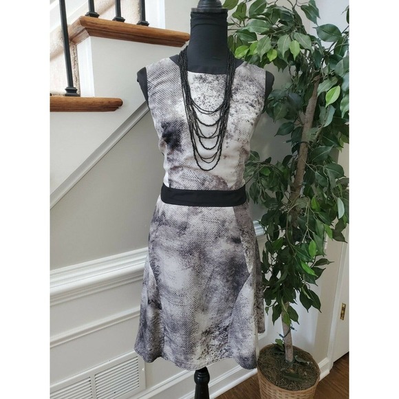 Mossimo Women Multicolor Polyester Round Neck Sleeveless KneeLength Dress Size L - Picture 10 of 10